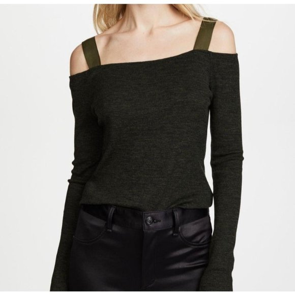 Rag & Bone Tops - Rag & Bone Surplus Long Sleeve Cold Shoulder Top L